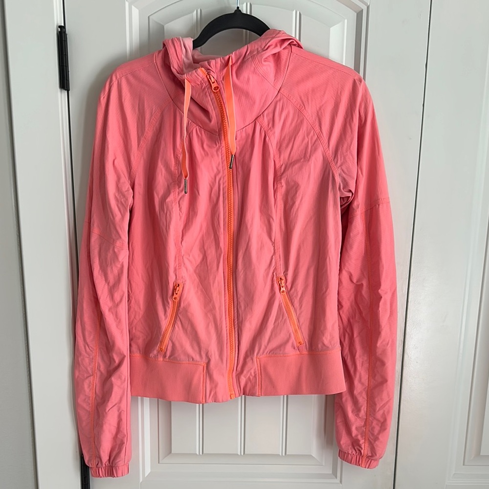 lululemon athletica Pink Hooded Zip Jacket